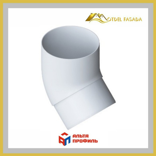 Колено трубы 45° ПВХ Альта-Профиль Элит белое