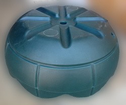 Вазон для цветов, термо-чаша 600, цвет зеленый