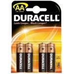 Батарейки алкалиновые Duracell Basic LR06, тип АА (блистер, 4 шт)(12/48)