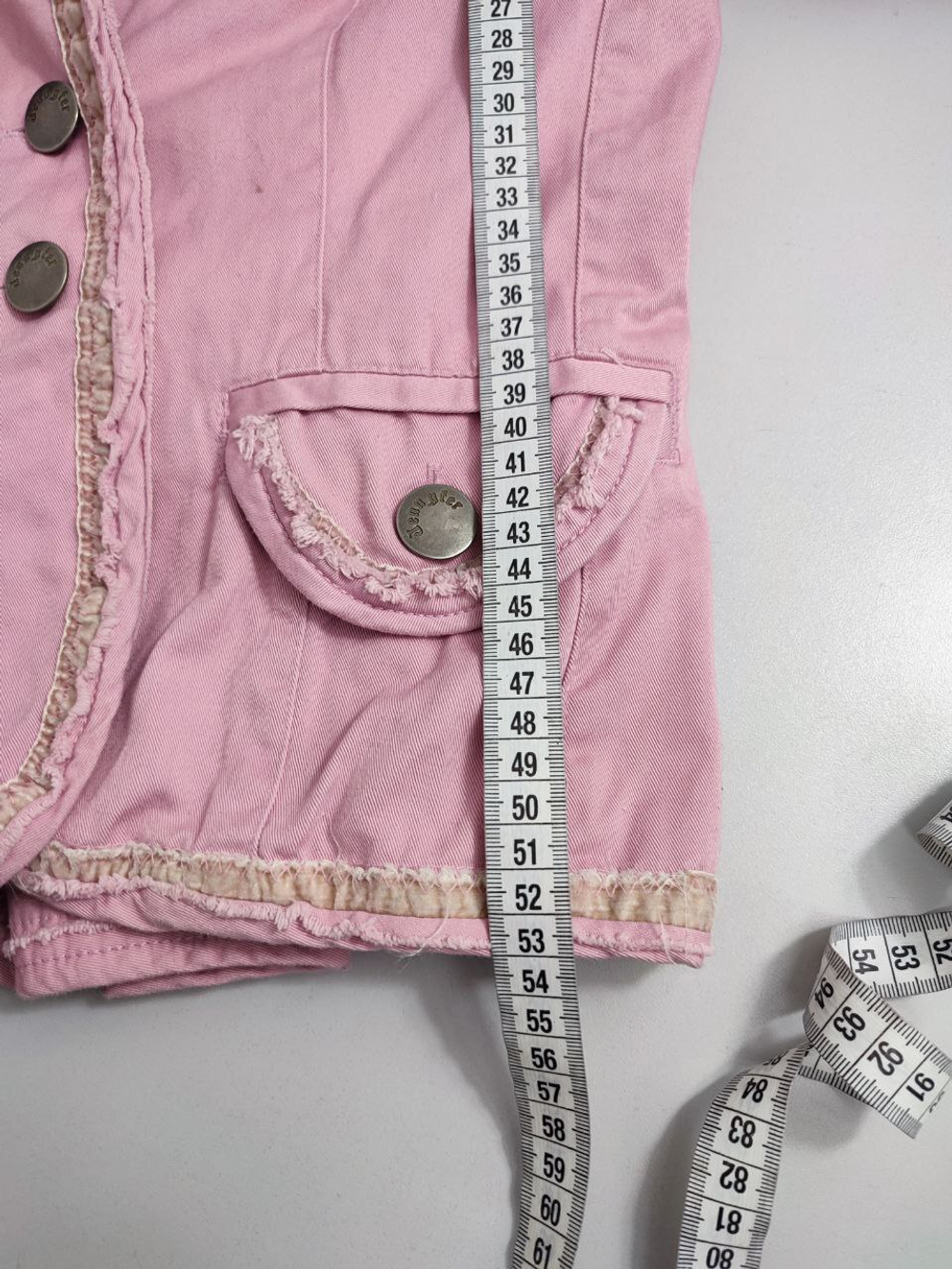 Жакет розовый стильный 44 размер