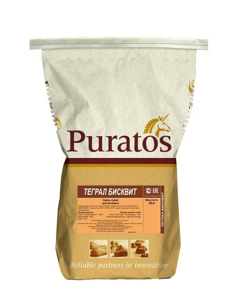 Смесь для приготовления бисквитов Теграл Бисквит «Puratos» ~ 25 кг