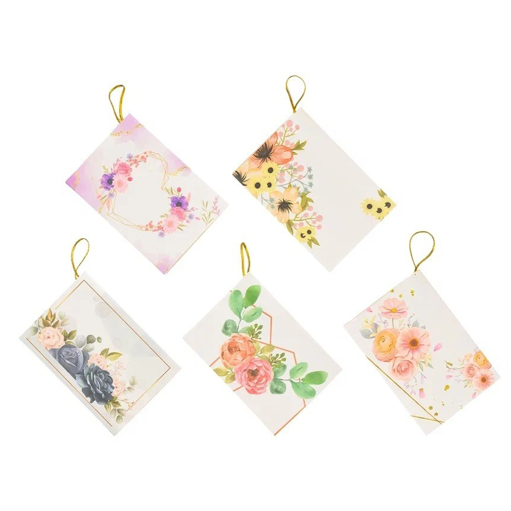 Открытка прямоугольная Basir, серия "Цветы", 9.2*6,3 см, 120 шт