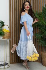 Платье Разбивая сердца (голубое) П13348-7М LT Collection