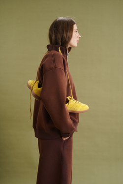 Олимпийка Zoe с начесом, какао