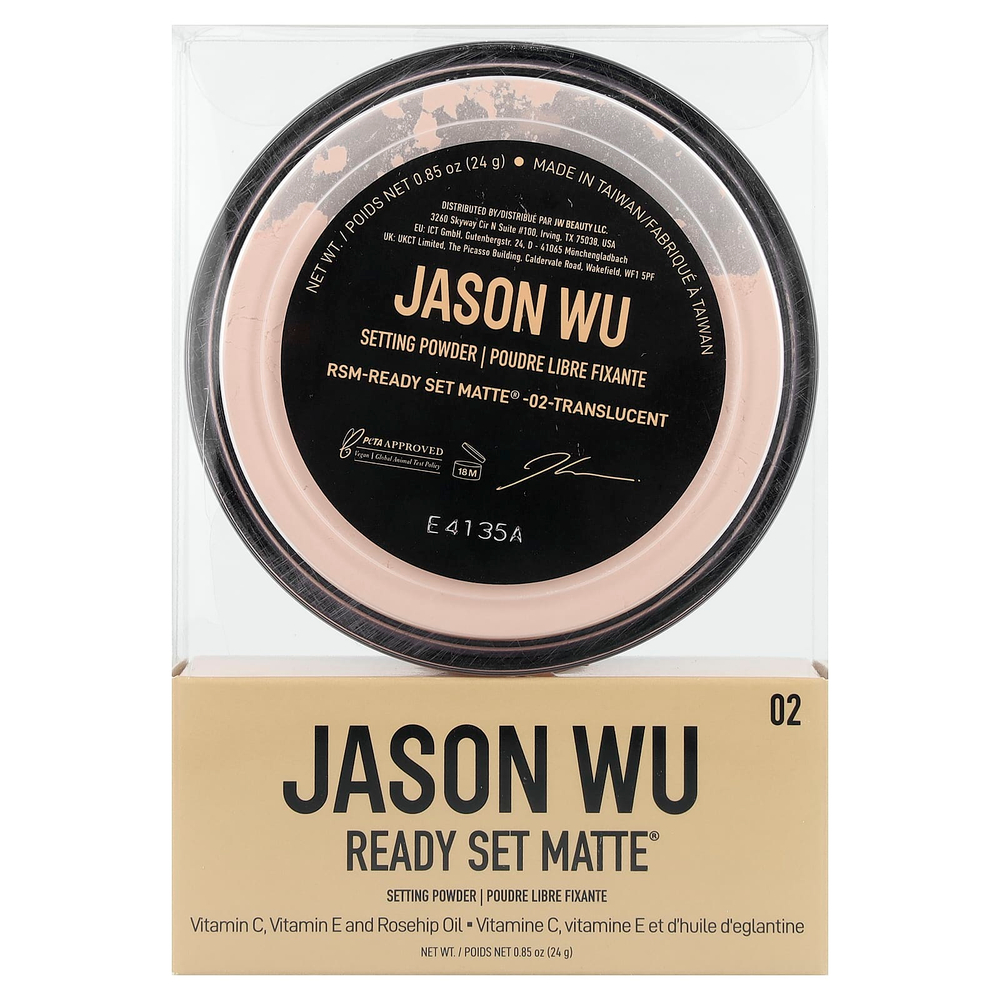 Jason Wu, Готовый набор матовых®, фиксированная пудра, оттенок 02 полупрозрачный, 24 г (0,85 унции)