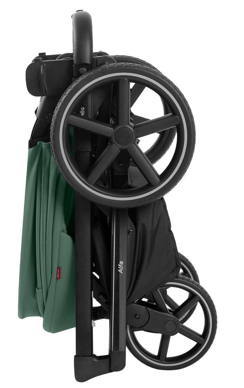 Коляска Carrello Alfa CRL-6522 2025 Cybex Aton S2 i-Size Moon Black 3 в 1 Meadow Green