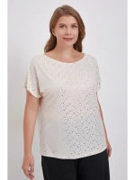 Блузка с пайетками короткий рукав