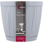 Горшок для цветов пластиковый 9.6л d-27см «BARCELONA» утренний туман