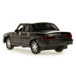 Модель ин. мет. "ГАЗ-31105 Волга" 12см, двери, багаж, черный, коробка 3110-12-BK (Технопарк)