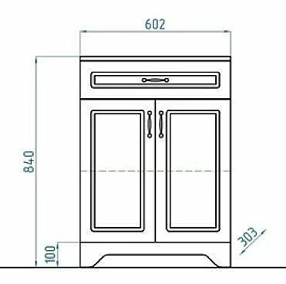 Тумба с раковиной Style Line Олеандр-2 90