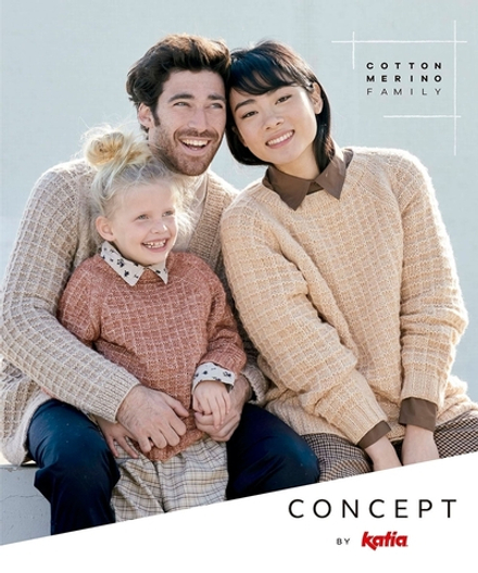 Журнал с моделями по пряже Katia COTTON-MERINO FAMILY 1