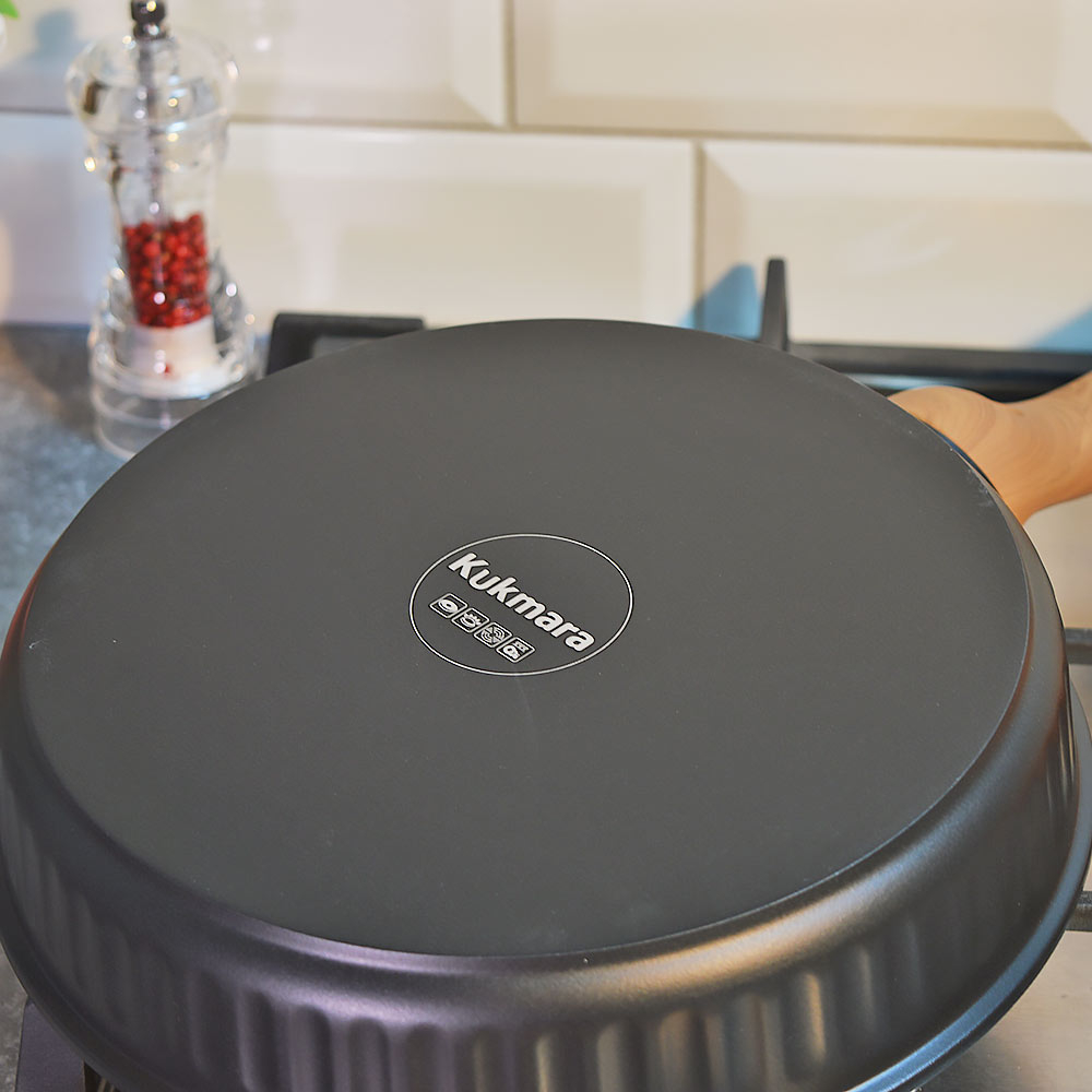 Сковорода 24см Ristretto Stella, а/пр литая со стеклянной крышкой