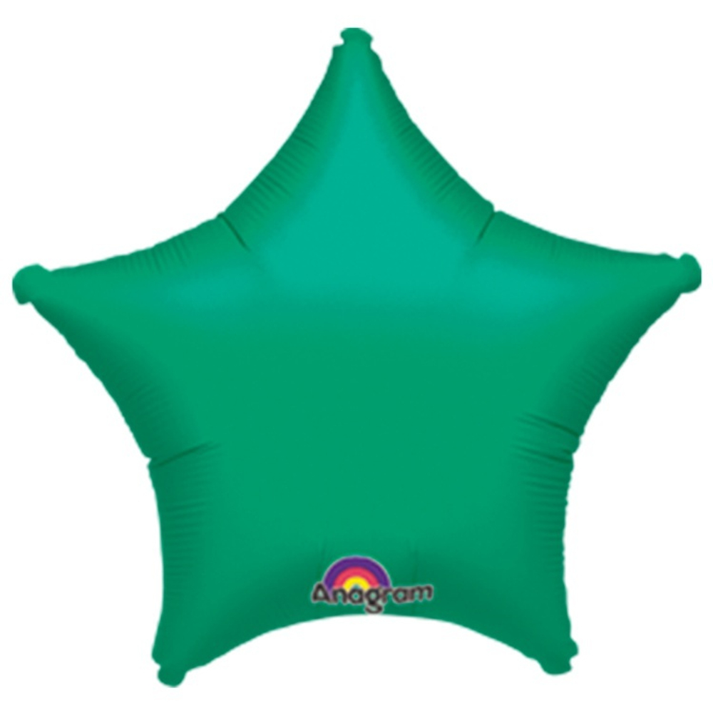 Фольгированная фигура, звезда, 19"/48СМ Металлик Green