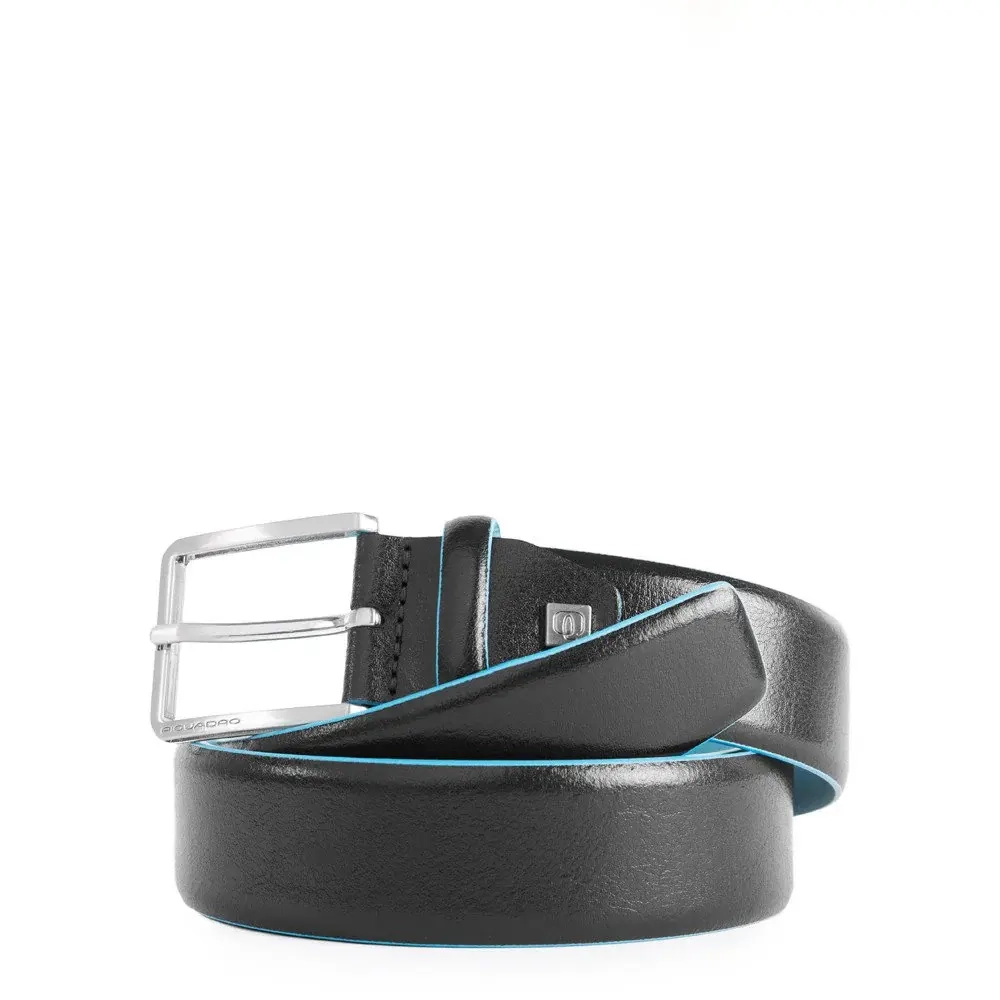 Ремень кожаный Piquadro Blue Square/Nero