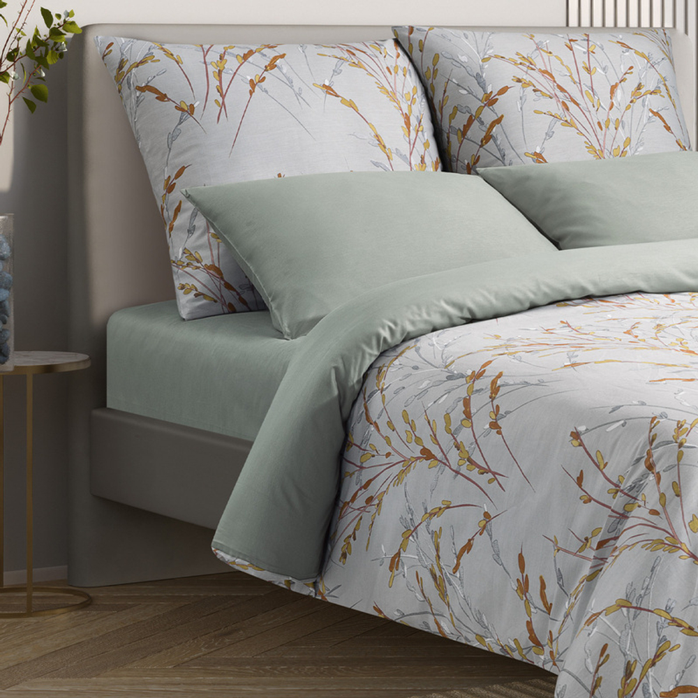 Комплект постельного белья Harmonica 1.5 сп САТИН "Версилия" (нав. 70х70 или 50х70)