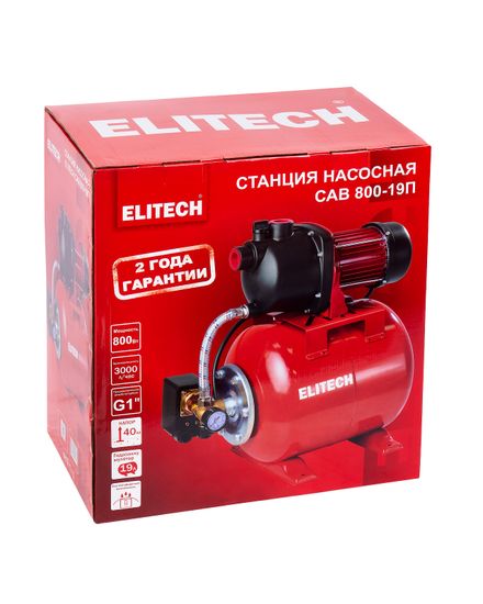 Насосная станция ELITECH САВ 800-19П 205651