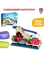 Конструктор развивающий с шестерёнками «Весёлые пингвинята»,