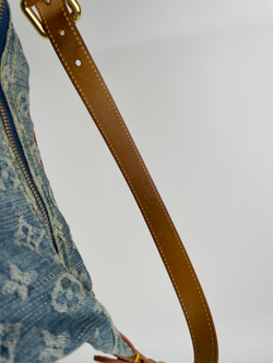 Сумка Louis Vuitton BLUE MONOGRAM DENIM & VACHETTA LEATHER BAGGY PM