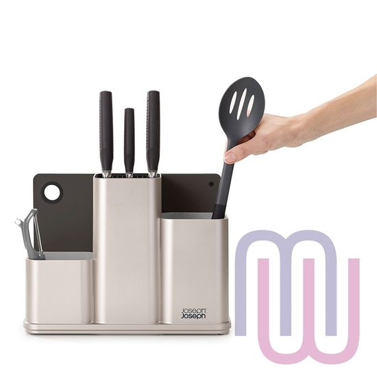 Органайзер для кухонной утвари настольный CounterStore серебристый