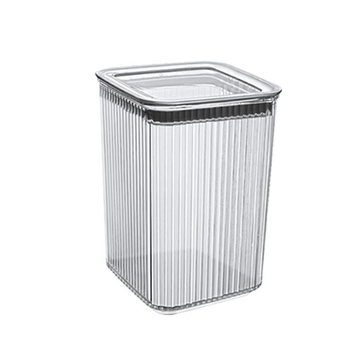 Емкость для сыпучих продуктов квадратная "Рим" 1200 мл вакуумная