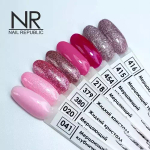 Nail Republic Гель-лак 020 Мерцающий желто-розовый, 10 мл