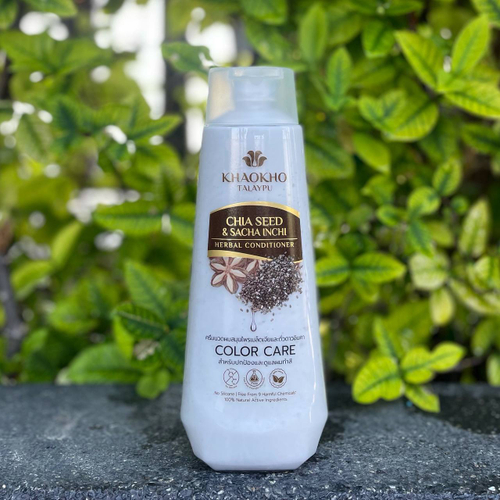Кондиционер для сохранения цвета волос Семена Чиа и Инка Инчи Chia Seed & Sacha Inchi Herbal Conditioner Khaokho Talaypu