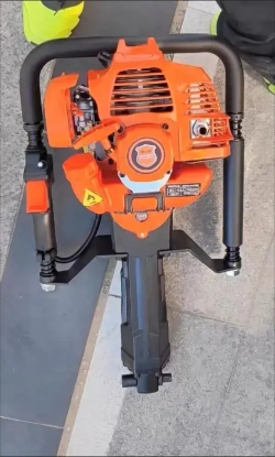 Двухтактный бензиновый буровой станок для забивки свай модели Lanmo 52, 1900 Вт/6500 об/мин, с 85 встроенными втулками