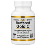 California Gold Nutrition, Buffered Gold C®, аскорбат натрия (витамин C) GOLD Standard, 60 растительных капсул