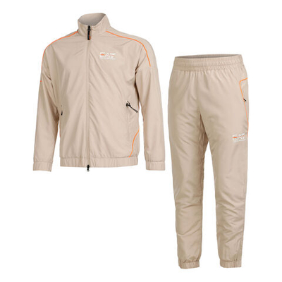 Мужские теннисные Костюмы EA7 Tracksuit Men - Beige, Orange