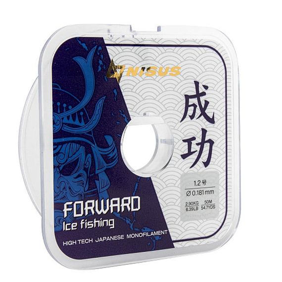 Леска FORWARD ICE FISHING 0,181mm/50m Nylon Transparent (N-FIF-0.181-50) Nisus