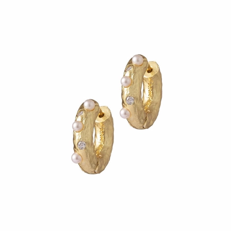 Серьги Gem in a Hoop