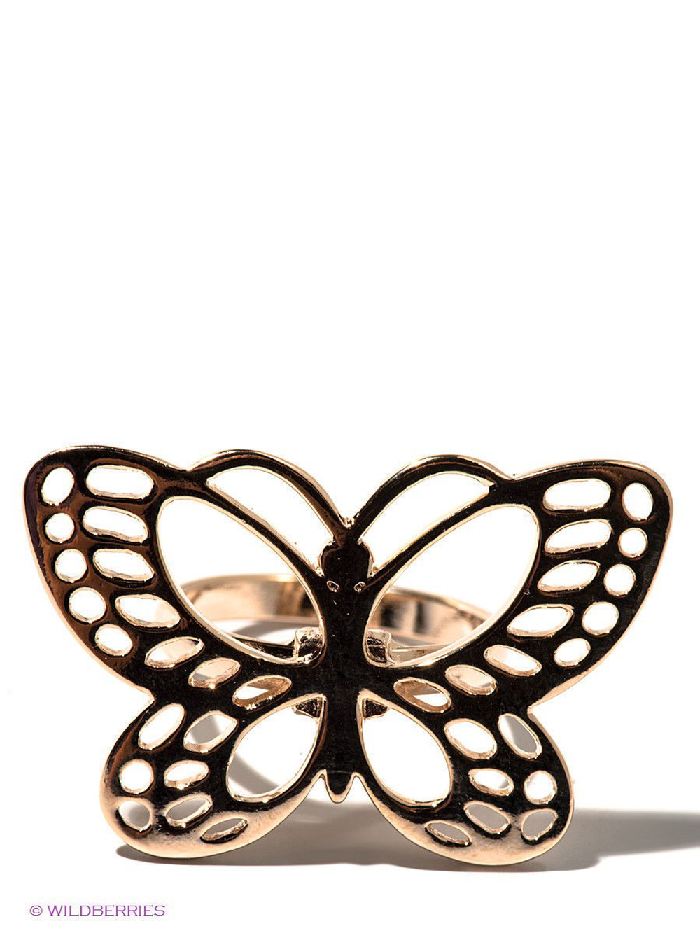 "Рема" кольцо  в золотом покрытии из коллекции "Парк бабочек" от Jenavi