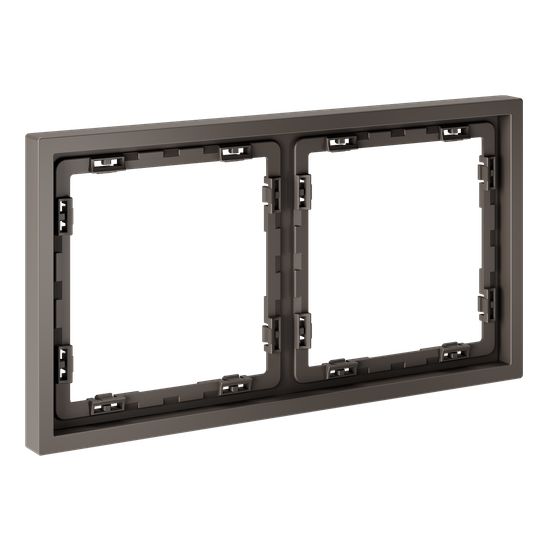 Рамка пластиковая VOLTUM S70 на 2 пост, (капучино)