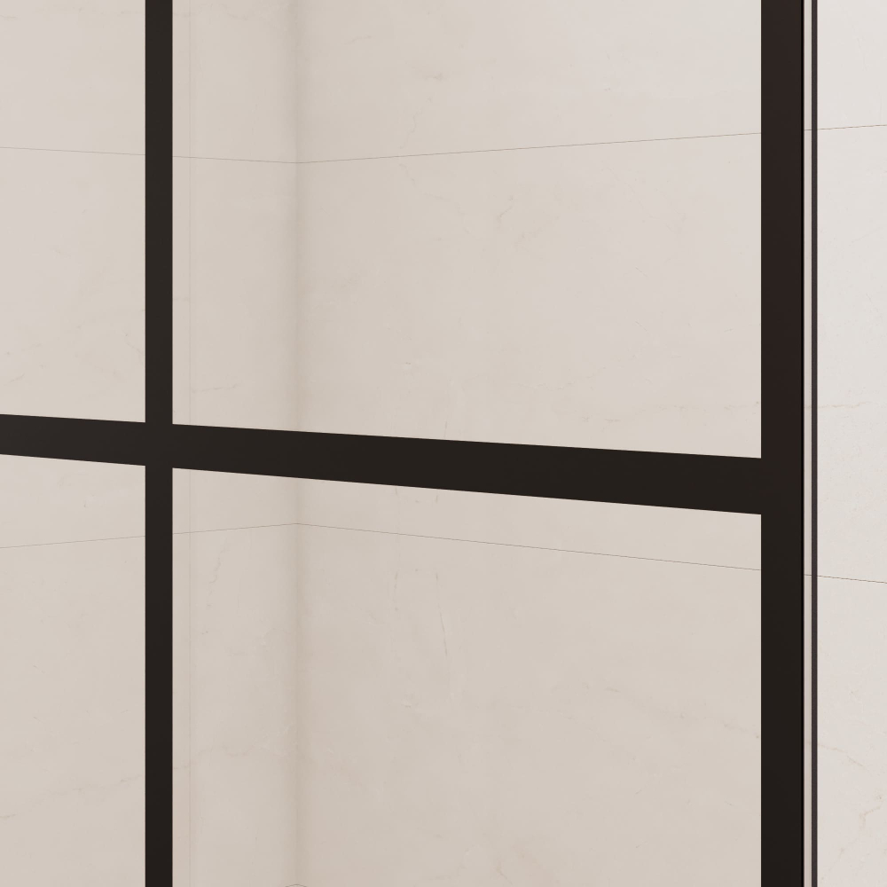 Душевая перегородка RGW WA-111B (Рисунок - черный принт, 800)