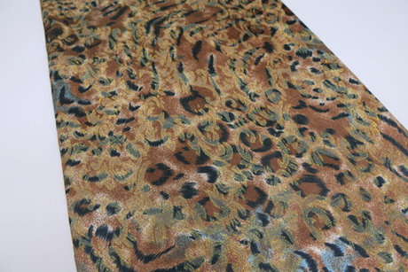 Жаккард коричневый леопард