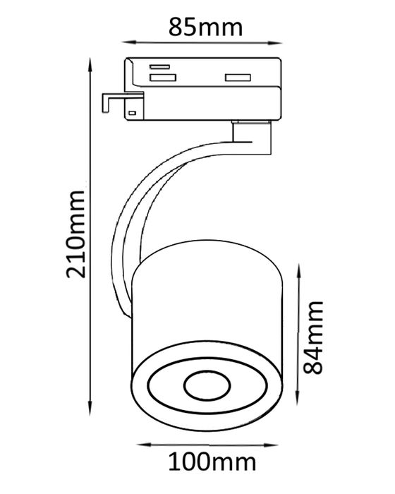 Cветильник трековый однофазный Crystal Lux CLT 0.31 004 WH