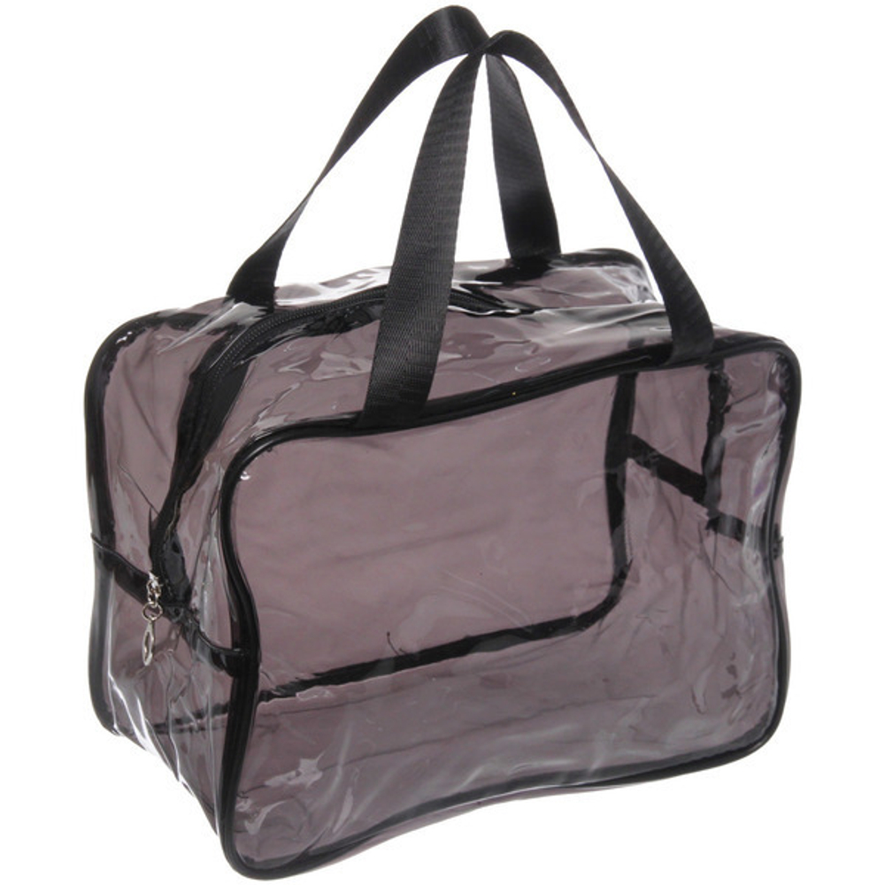 Косметичка прозрачная «MALINKA SHOP», цвет чернильная ночь, 28*20*15см