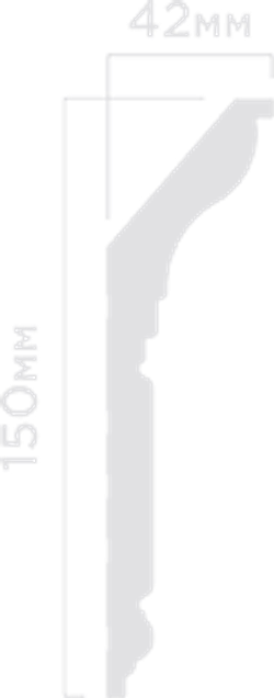 Карниз HiWood, 150x42 мм