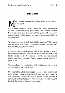 The Game of Life and How to Play It | F.S. Shinn