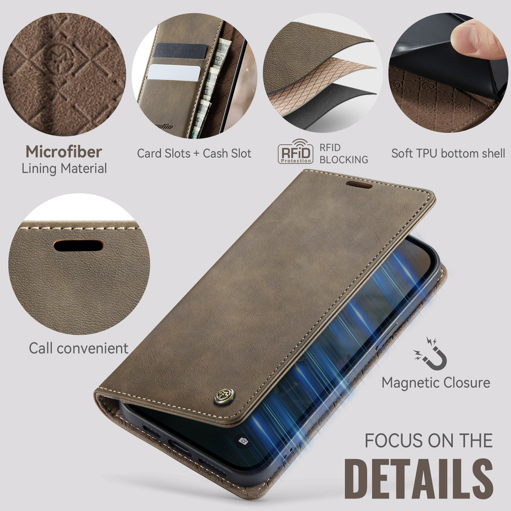 Чехол-книжка CaseMe RFiD iPhone 14 Plus