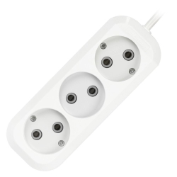 Удлинитель бытовой 3 гн, 7 м, ПВС, 2х1 мм2, б/з, Smartbuy, SBE-10-3-07-N