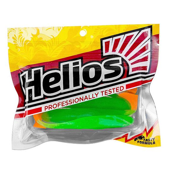 Виброхвост Jumbo 4,95&#39;/12.5 см Lime &amp; Orange 5шт. (HS-7-020) Helios