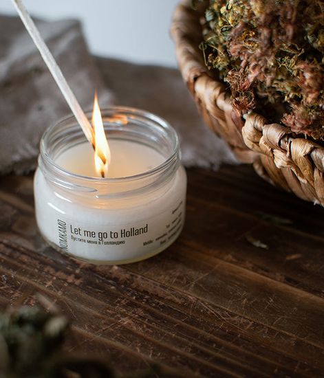 №45 Пустите меня в Голландию, ароматическая свеча Library, Nomkamo