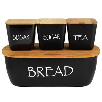 Хлебница с 3 емкостями Kamille KM-1133B из бамбука