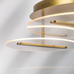 738053 Люстра ACRILE 33W LED 2691LM 120G ЗОЛОТО 3000K