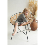 Рубашка из хлопкового муслина серого цвета из коллекции essential 12-18m