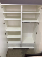 Шкаф 2-х дверный 1200 МДФ белый/белый