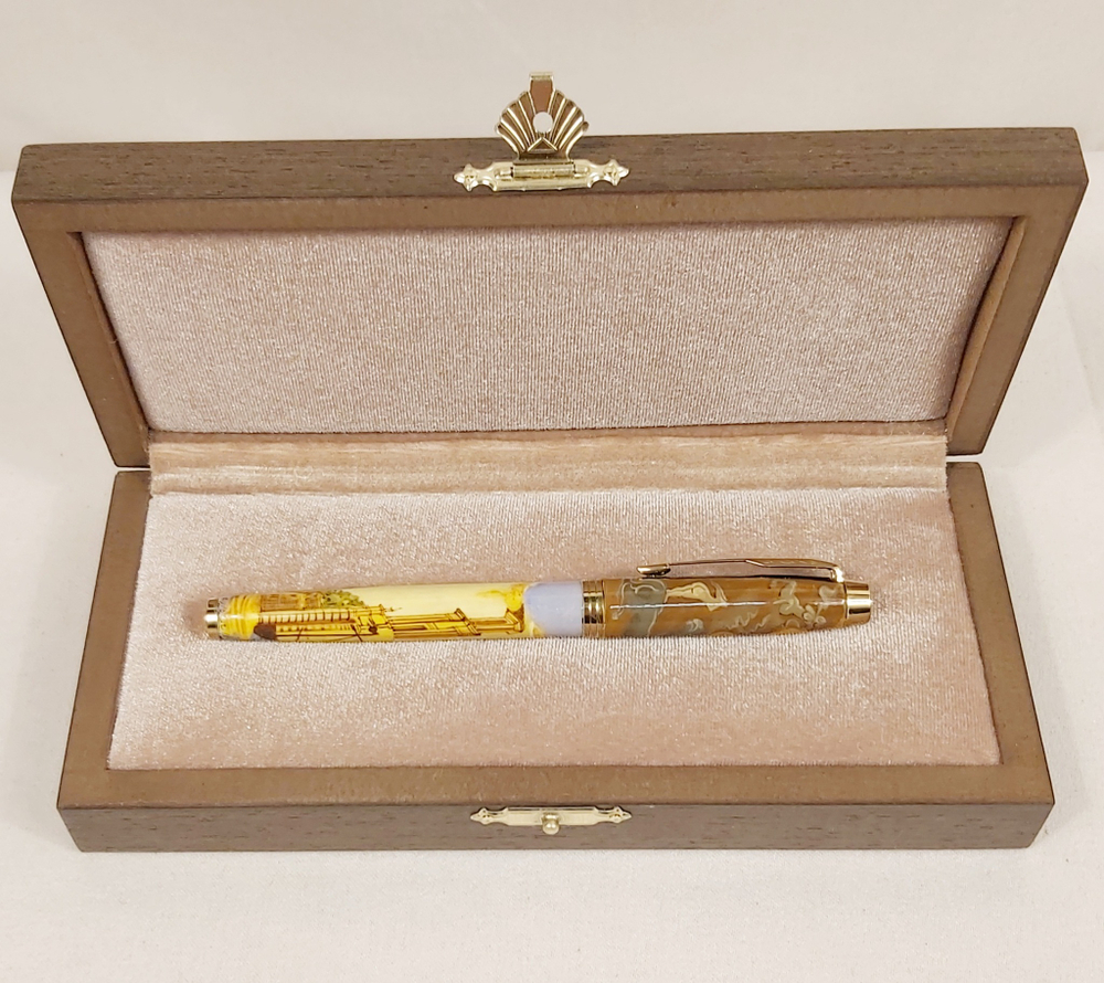 Коллекционная ручка Parker с ручной росписью Палех "по мотивам Дали"