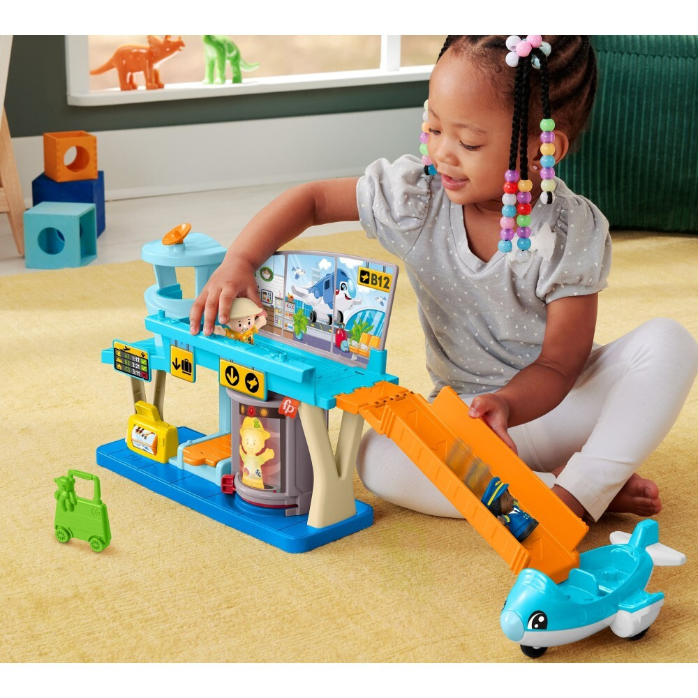 Fisher-Price Little People - Набор "Аэропорт" с аэропортом и самолетом HTJ26 / артикул   HTJ26  / GTIN 194735191352
