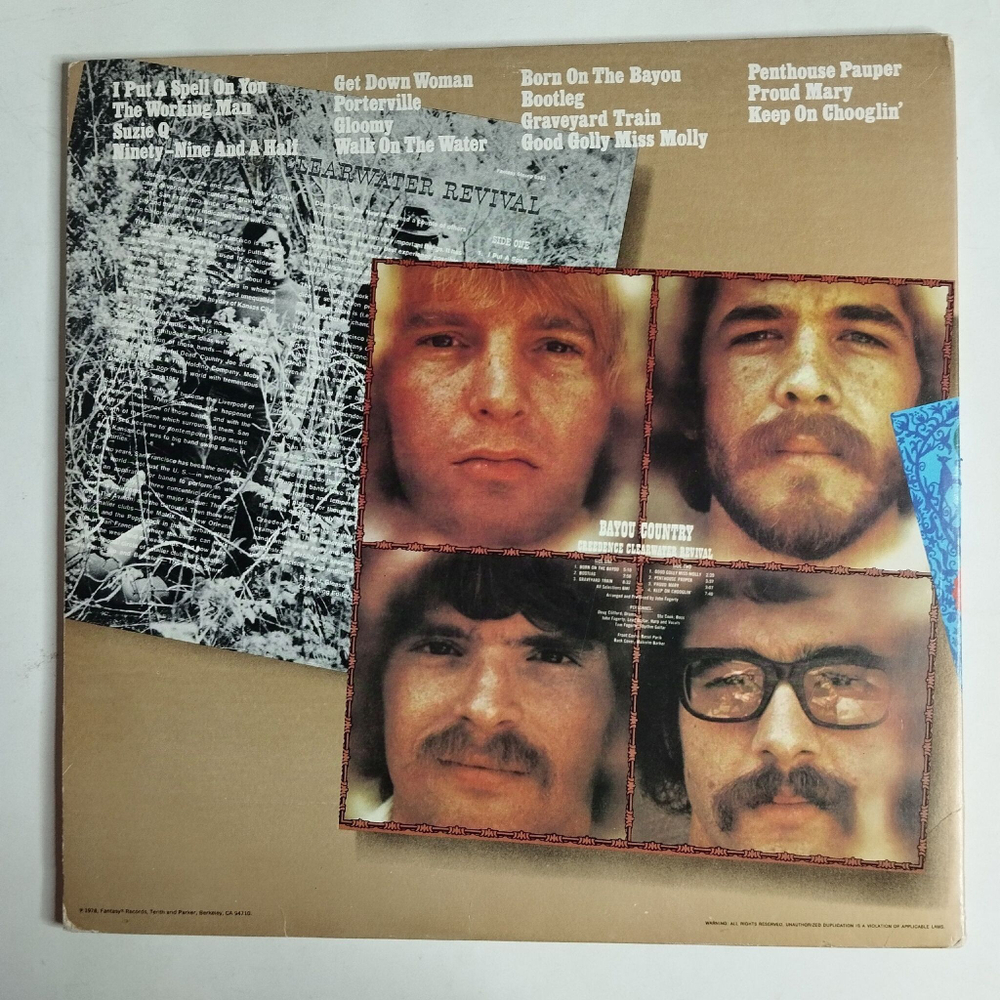 Винтажная виниловая пластинка LP Creedence Clearwater Revival 1968 / 1969 (USA 1978)